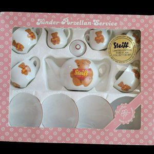 Vintage Kinder Porzellan Service Small Tea Set Reutter Germany Steiff Teddy Bear